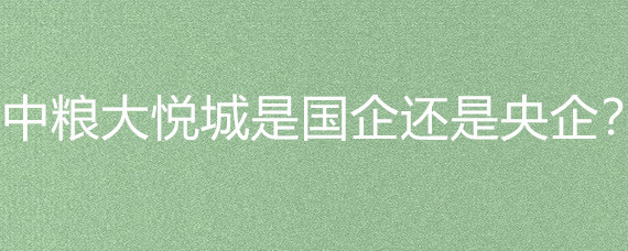 中粮大悦城的国企属性与物资供销业解析